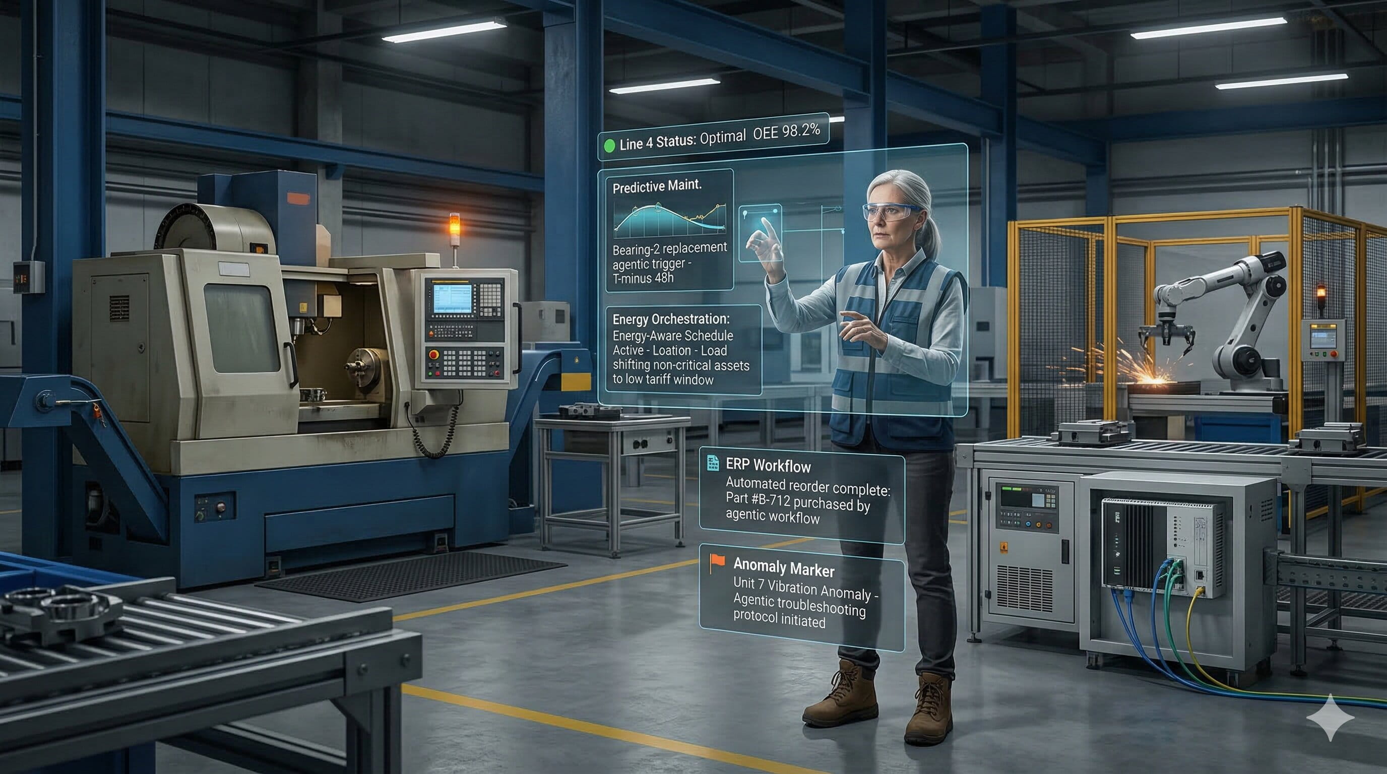 Industrial asset intelligence and agentic AI in modern factory operations